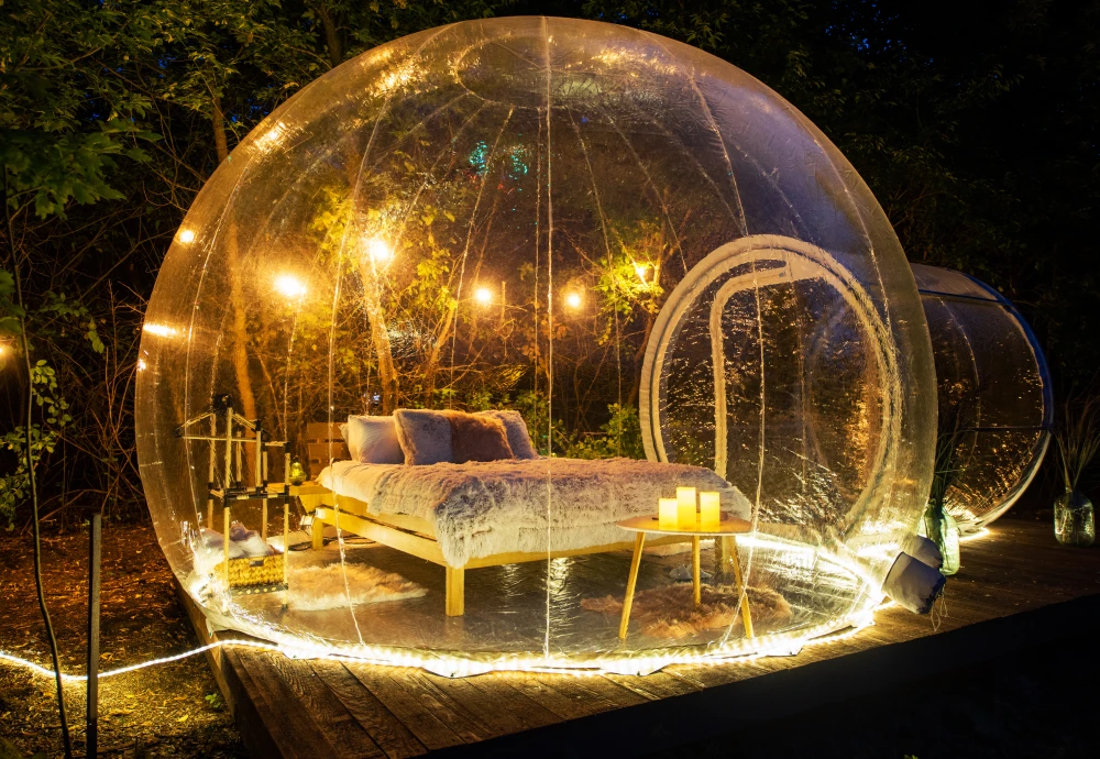 see through bubble tent